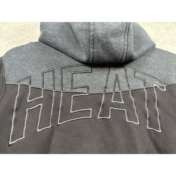 UNK NBA Miami Heat Men's Zip Hoodie S Black Gray Casual Jacket - Picture 8 of 8